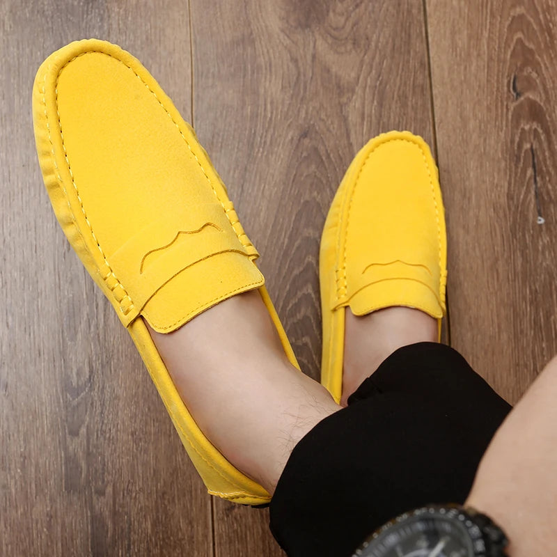 Shoes Men Casual Shoes Fashion Men Shoes Genuine Leather Men Loafers Moccasins Slip on Men Flats Male Driving Shoes