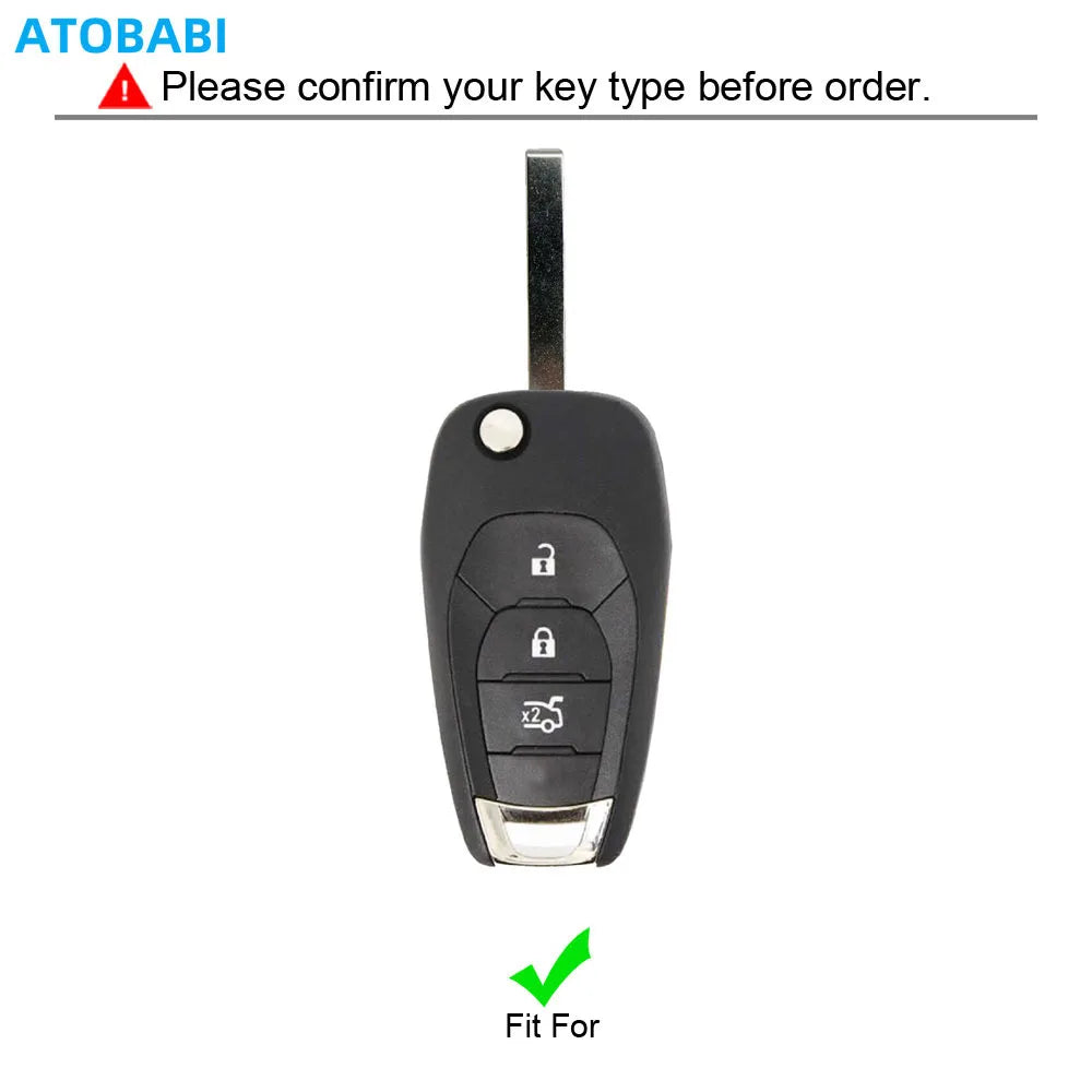Leather Car Key Case Auto Accessories For Chevrolet Cruze 2016 2017 2018 Sonic Spark Trax 2019 Remote Fobs Cover Keychain Holder