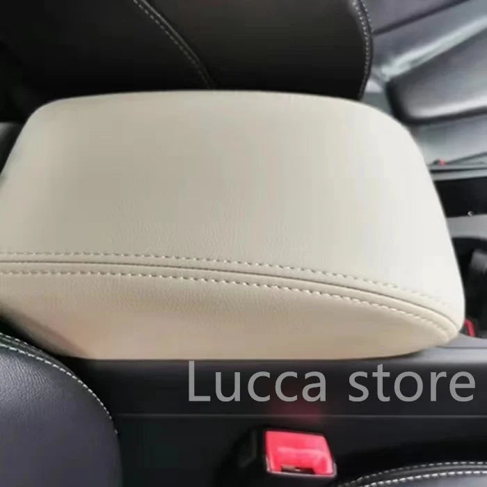For SKODA KODIAQ SKODA KAROQ 17-22 Accessories Leather suede warp Central Armrest Box Protection Sleeve Decoration modification