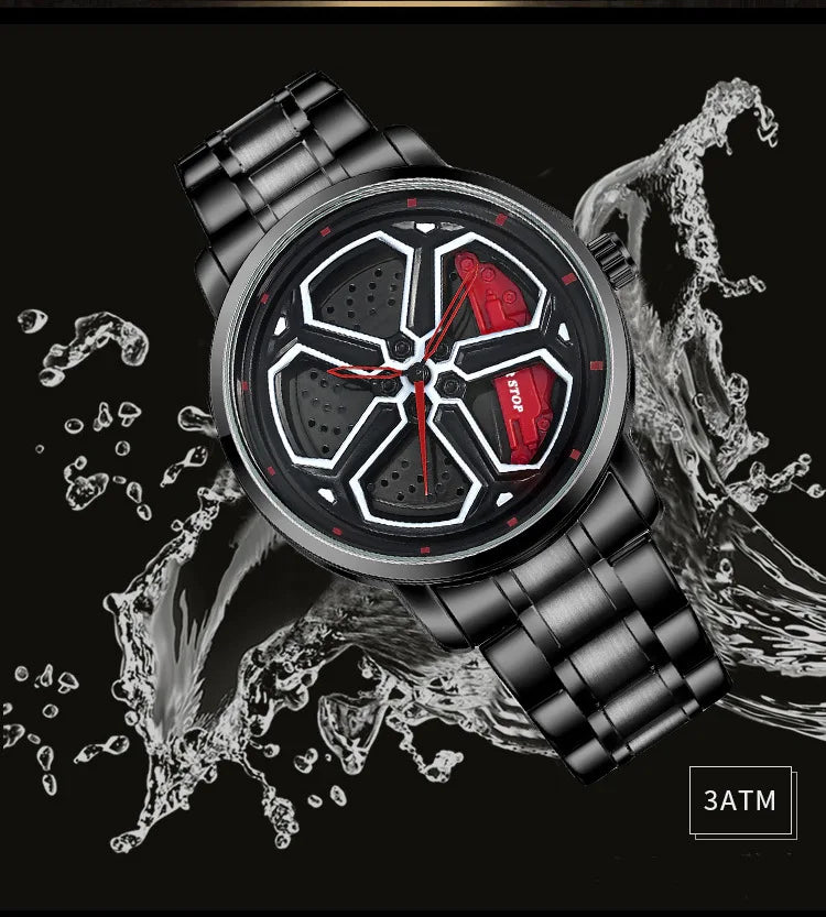 2025 NIBOSI Watches for Men Men Watch Quartz Watch Men Fashion Spinning Supar Car Wheel Watches for Men Relogio Masculino